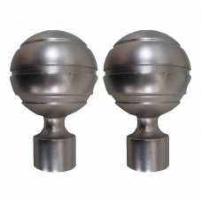 Наконечник для карниза Омега Хром матовый СН-25-235-29 25мм набор 2шт.