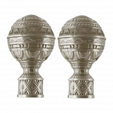 Наконечник для карниза Фаворит Хром матовый CH-25-077-29 25мм набор 2шт.