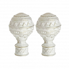 Наконечник для карниза фаворит Белое золото CH-25-077-33 25мм набор 2шт.