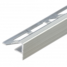 Профиль лестничный алюминиевый встраиваемый 10мм 2.5м CL10 натуральный