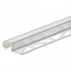 Профиль лестничный алюминиевый встраиваемый 10мм 2.5м ZETOW натуральный