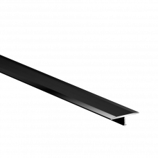 Профиль алюминиевый T 18мм 2.5м EC35 черный эль-полер