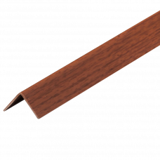 Уголок ПВХ 15х15мм 2.75м 114 орех