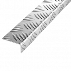 Уголок алюминиевый рифленый Квинтет 13983 20х40мм 2м