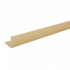 Уголок алюминиевый 10x10мм 2.5м A10 золотистый матовый