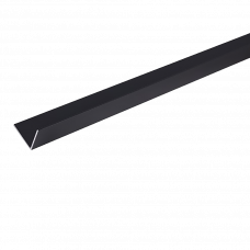 Уголок алюминиевый 20x20мм 2.5м A20 черный матовый