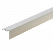 Профиль лестничный ПВХ 30х30мм 90см KP DB дуб белый