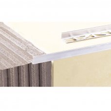 Угловой профиль L для плитки серебристый матовый 2500x12.5мм