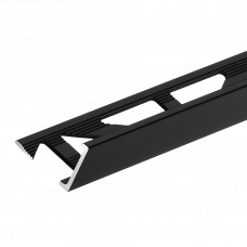 Уголок для плитки алюминий 12.5мм 2.5м RAL9005 черный