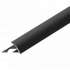 Уголок для плитки алюминий 10мм 2.50м RAL9005 черный