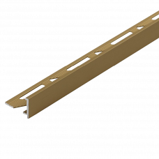 Уголок для плитки алюминий AL(LK) 10мм 2.50м C23 золотистый 