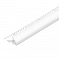 Уголок для плитки алюминий 10мм 2.50м ALO 9016 белый