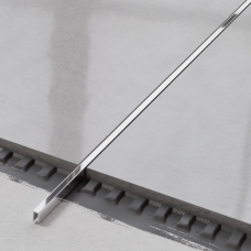 Профиль П-образный нержавеющая сталь 5х10мм 2.44м глянцевый 