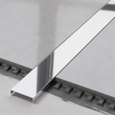 Профиль П-образный нержавеющая сталь 40х10мм 2.44м глянцевый 