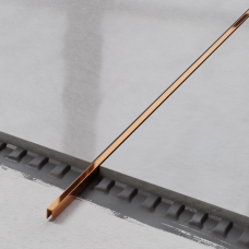 Профиль П-образный нержавеющая сталь 5х10мм 2.44м медь глянцевый 