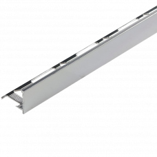 Уголок для плитки алюминий AL(LK) 12мм 2.50м ECO серебристый 