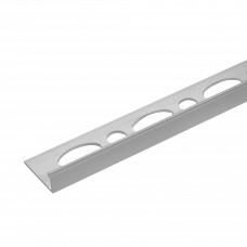 Уголок для плитки ПВХ L 10мм 2.5м 105 светло-серый