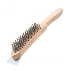 Щётка проволочная со скребком 300мм