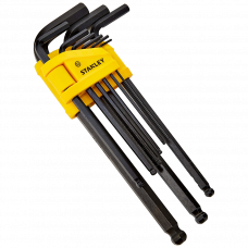 Ключи шестигранные набор 9шт. 1.5-10мм короткий Stanley 0-69-256