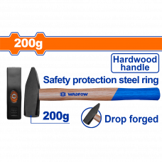 Молоток слесарный 200г деревянная ручка Wadfow WMB1302
