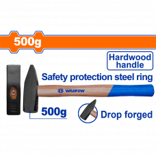 Молоток слесарный 500г деревянная ручка Wadfow WMB1305