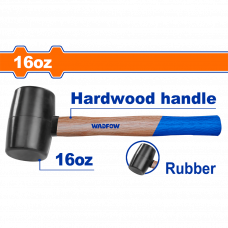 Киянка резиновая 450г деревянная ручка Wadfow WMB7302