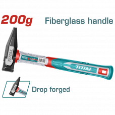 Молоток слесарный 0,2кг рукоятка из стекловолокна Total THMH62200