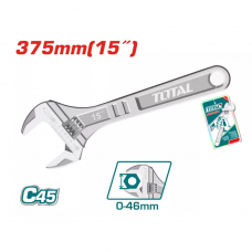 Ключ разводной 375мм 0-43мм Total THT1010153