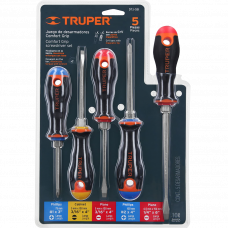 Отвертки набор 5шт. Truper Comfort Grip