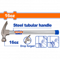 Молоток с изогнутым кончиком 450г рукоятка карбон-металл Wadfow WHM336G