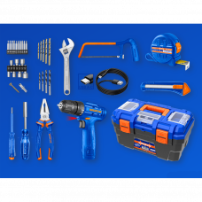 Набор инструментов 77шт. 12,0В 1,5Aч Wadfow WDT1B77