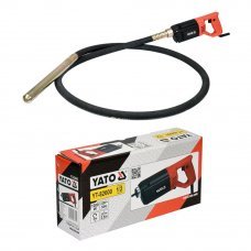 Вибратор бетонный 1200Вт с шлангом Yato YT82600