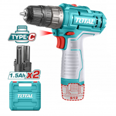 Шуруповерт с аккумулятором 12В 1.5Ач Total TDLI12202