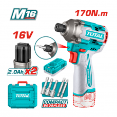 Шуруповерт аккумуляторный 16.0В 2.0Aч Total TIRLI16178