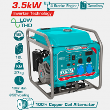 Генератор бензиновый инвертор 220В 3.5кВт Total TP340006