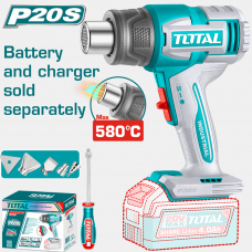 Фен строительный без аккумулятора 20,0В 300-580°C Total TBLI2008