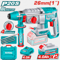 Перфоратор SDS-plus с аккумулятором 20.0В 4.0Ач Brushless Total TRHLI262085
