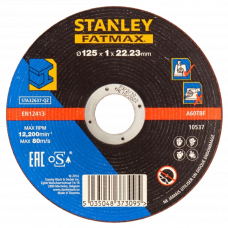 Диск отрезной по металлу 125x1x22.23мм Stanley DPC STA32637