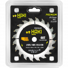 Диск пильный по дереву 125x22.23/20мм T48 Haki