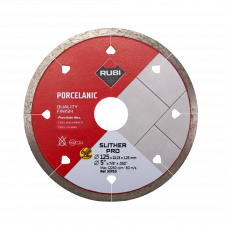 Диск алмазный сплошной 125x1.25x22.23мм Rubi Porcelanic Slither Pro