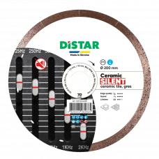 Диск алмазный сплошной 200х1.4х10х25.4мм Distar Ceramic Silent