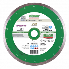 Диск алмазный сплошной 250х1.7х10х25.4мм Distar Granite Premium