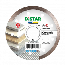 Диск алмазный сплошной 125х1.4х8х22.23мм Distar Ceramic