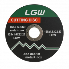 Диск отрезной металл 125x1.6x22.23мм LGW