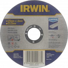 Диск отрезной по металлу/алюминию 125х1.6х22.23мм Irwin IW8082131