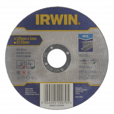 Диск отрезной по металлу 125х1х22.23мм Irwin IW8082133