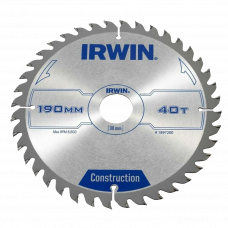 Диск пильный 190х30мм T40 Irwin