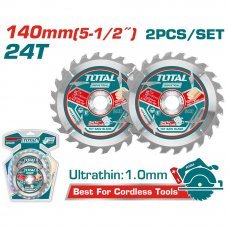 Диск пильный 140х20мм T24 набор Total TAC2331403