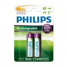 Аккумуляторная батарейка PHILIPS RECHARGEABLE AA 2600 mAh