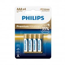 Батарейки PHILIPS PREMIUM AAA Alkaline  4 шт.